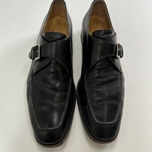 Cole HaanBlack Leather Monk Strap Dress Shoes Mens Size 9.5 USED